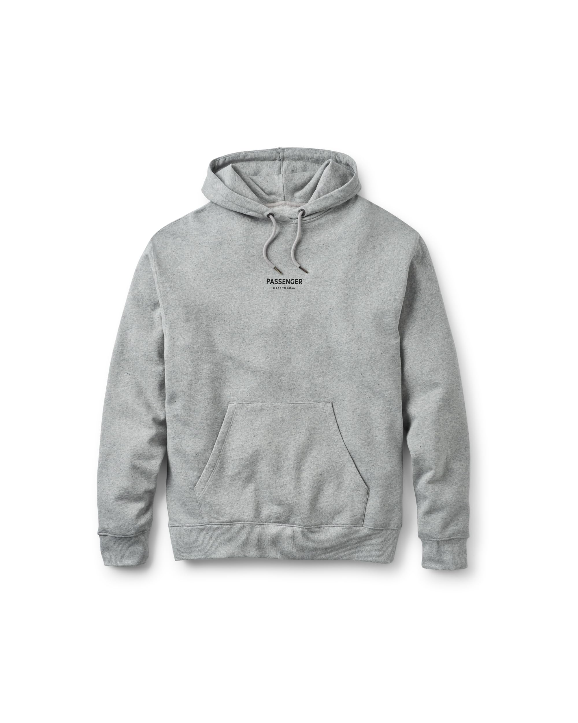 Passenger Men's Grey Marl Recycled Cotton Hoodie (Uk, Alpha, Xxl, Regular, Regular, )