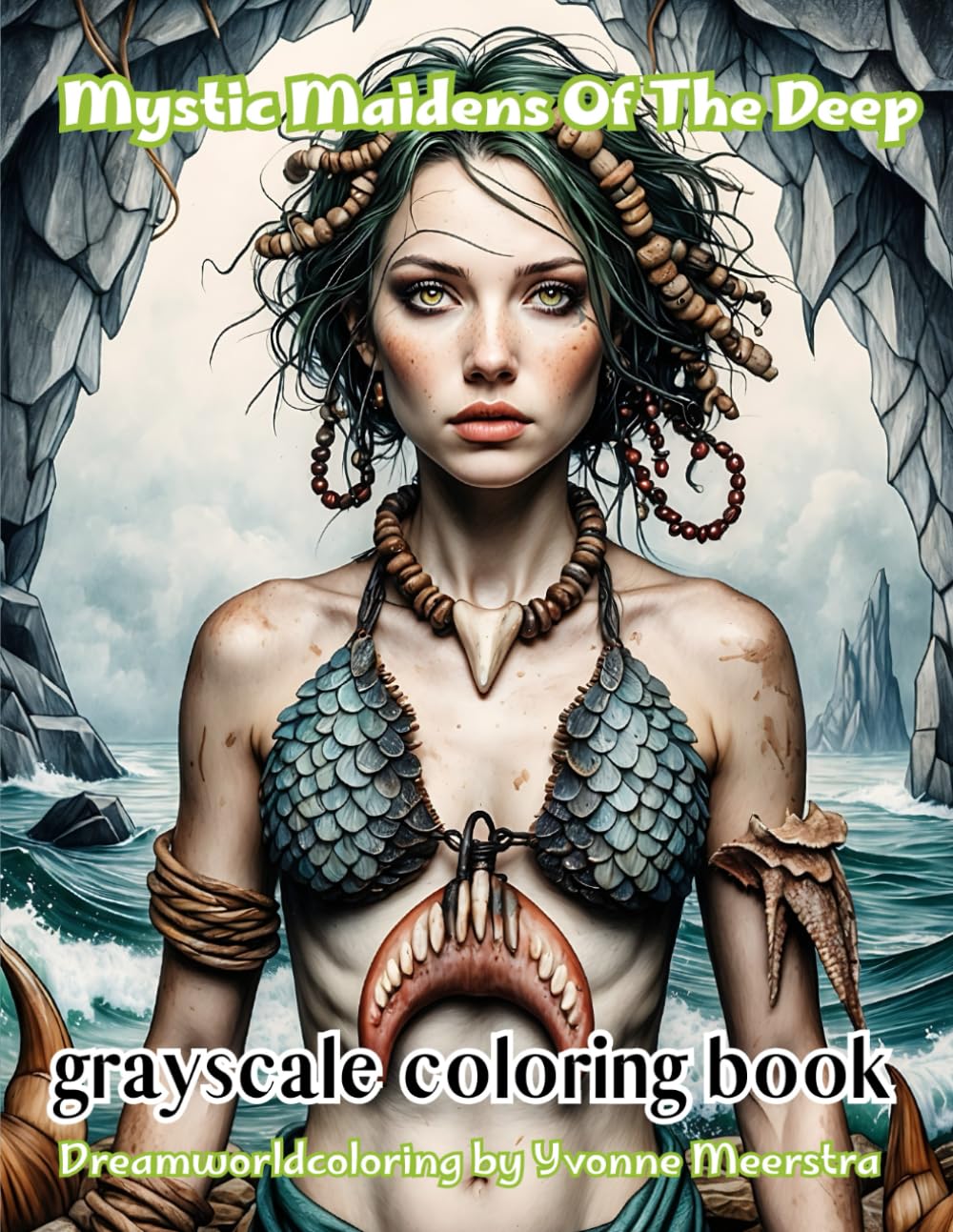 mystic maidens of the deep: A Grayscale Coloring Book of Powerful Women from a Hidden Waterworld