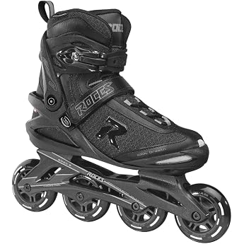 Roces Men's ICON Inline Skates Black-Dark-Charcoal