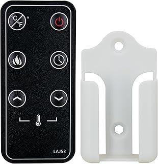Replacement Remote Control for Covenant Electric Fireplace W914-18D W914-26D W914-30D W914-36D W914-40D W914-48D W914-18FT W914-26FT W914-30FT W914-36FT W914-40FT W914-48FT,with Wall Mounting Bracket