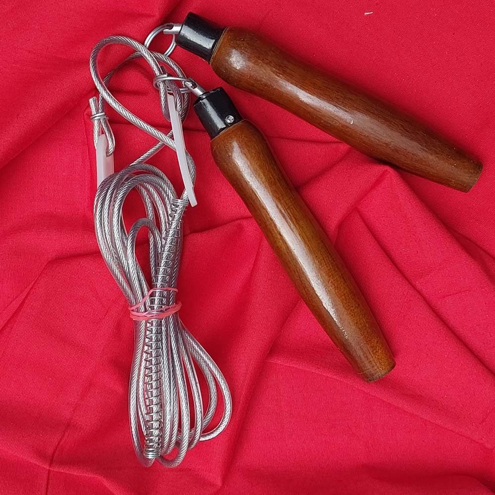 Boxco Twist Skipping-Rope for Men, Women, Girls, Boys, Kids | Best in Fitness, Sports, Exercise, Workout, Weight Loss (SILVER)-picture-16