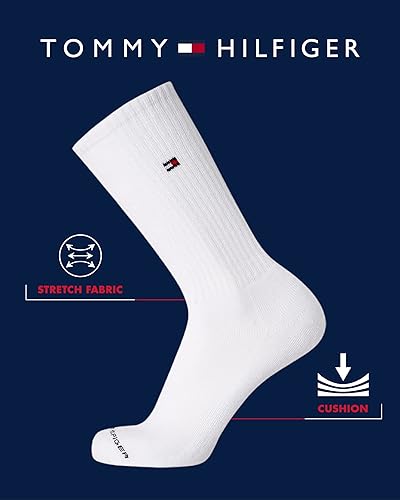 Miniatura 3 de Tommy Hilfiger Calcetines de vestir acolchados y transpirables de tela elástica para hombre, paquete de 8