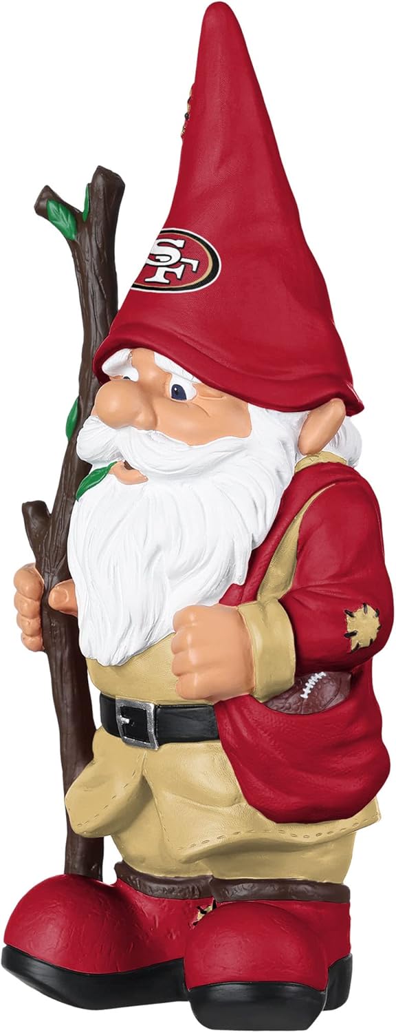 NFL Team Logo Holding Stick Garden Statue Outdoor Gnome