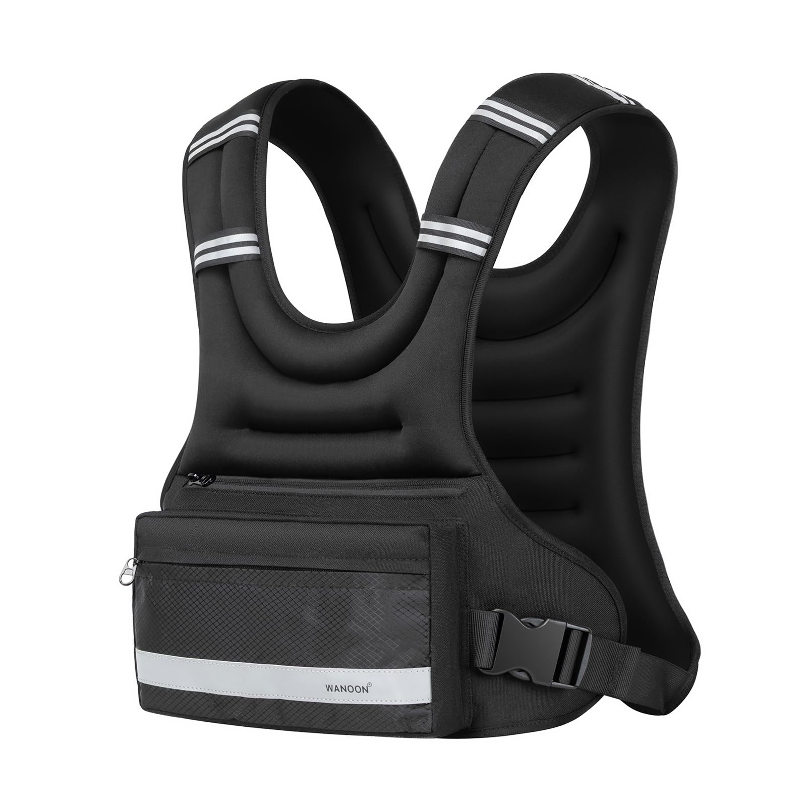 Weighted Vest Woman Men 10lb Plus Size Weighted Vest With Phone Pockets Reflective Strips for Walking Running Hiking