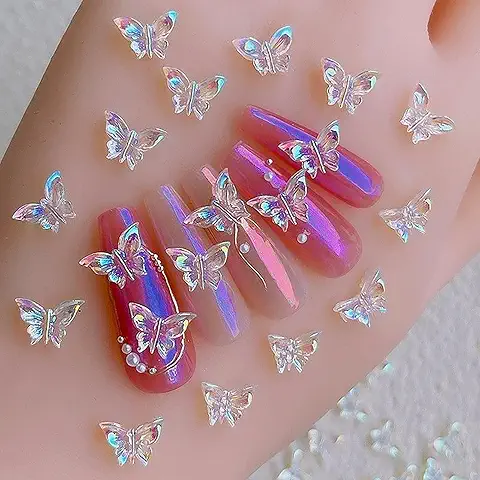 Butterfly Nail Charms 3D