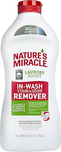 Nature’s Miracle Laundry Boost In-Wash Stain and Odor Remover, 32