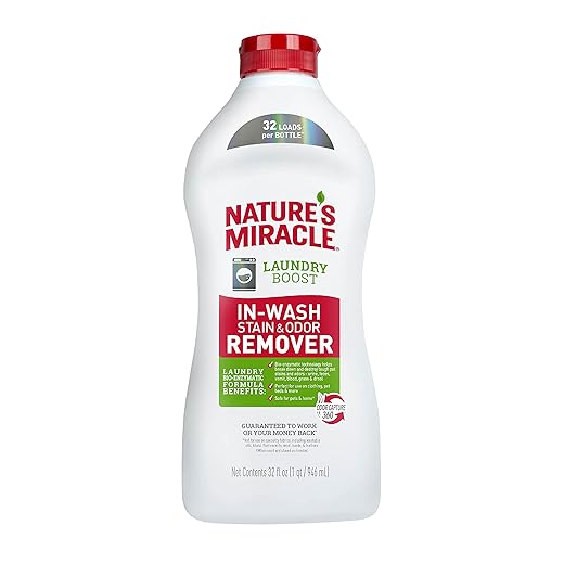 Nature’s Miracle Laundry Boost In-Wash Stain and Odor Remover, 32 Ounces, Laundry Stain and Odor Removing Additive For All Machines