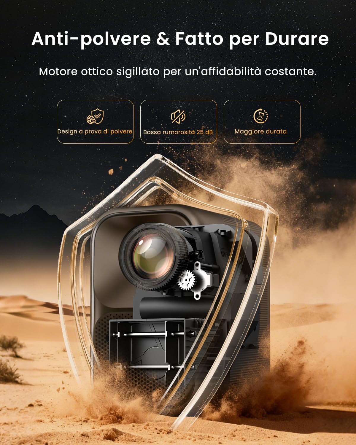 WEMAX Videoproiettore Smart Google TV & Netflix Ufficiale, 500 ISO Lumen, 1080P (4K), Autofocus & Correzione AI, Ottica Sigillata Anti-Polvere, Dolby Audio. Ideale per Cinema in Casa & Sport
