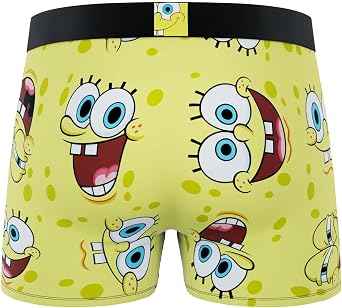 CRAZYBOXER SpongeBob يواجه ملخصات الملاكمين للرجال (التغليف الإبداعي)