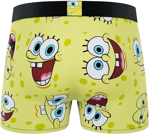 CRAZYBOXER SpongeBob يواجه ملخصات الملاكمين للرجال (التغليف الإبداعي)