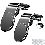 Cual es el Mejor Soporte para Móvil de Coche 5 Soporte Magnético Movil Coche,(2 PC) Mini Móvil Coche Iman Rejillas 360°Universal Soporte Teléfono,para iPhone XS MAX/XR/X /8 Plus/7,Galaxy Note9/8/S8,Smartphone,Dispositivo GPS ect