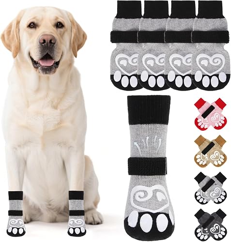 KOOLTAIL Dog Socks for Hot/Cold Pavement to Prevent Licking Paws,Dog Boots&Paw P