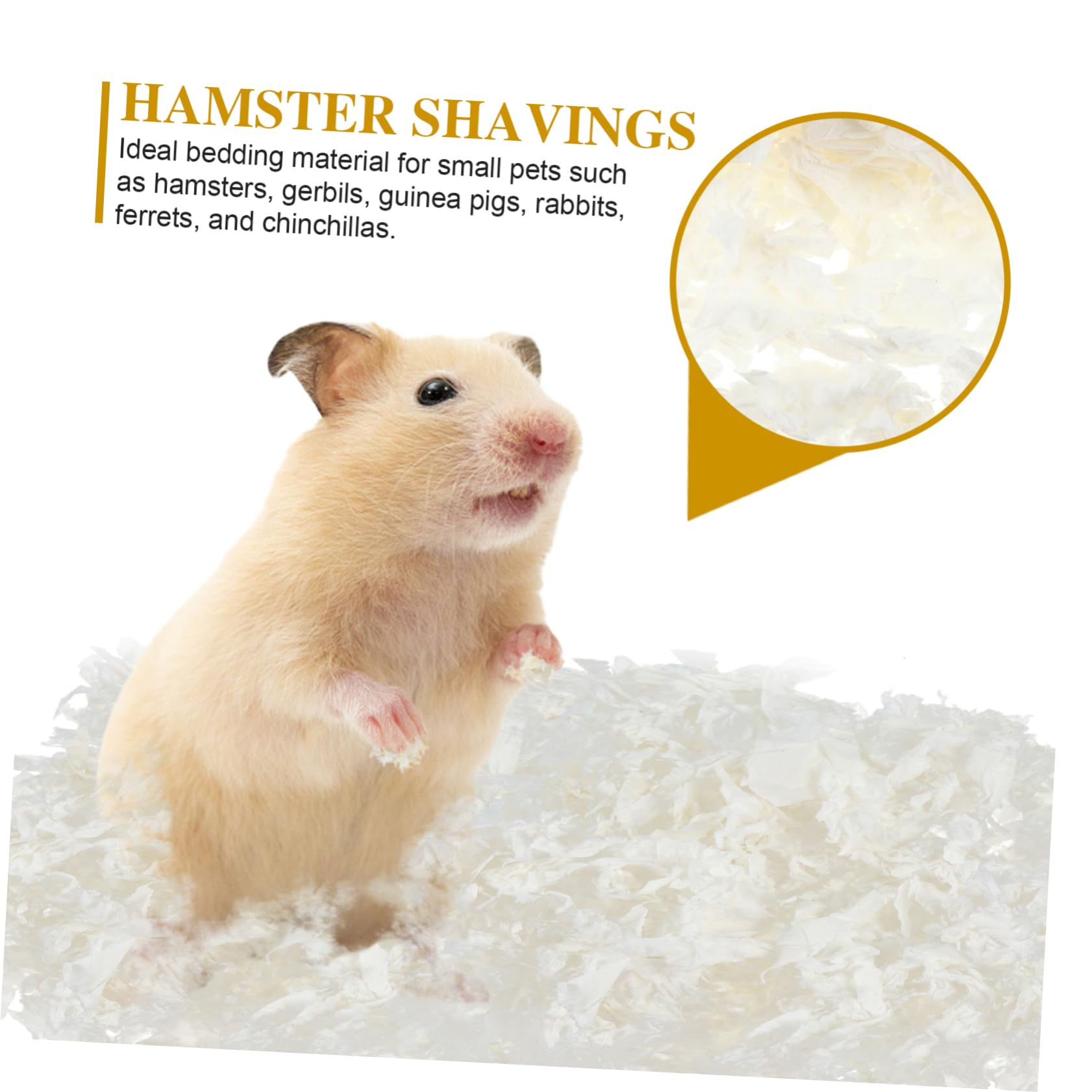 Milisten Hamsterstreu Papier 1 Packung Weiß, Weich und Warm für Kleintier