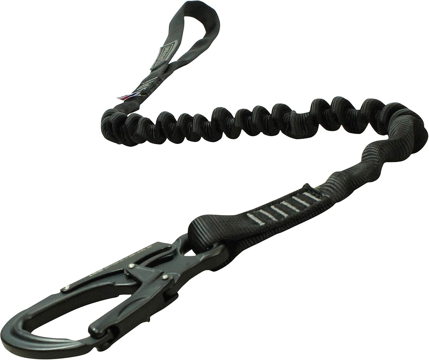 Shock Absorbing Lanyard Hitch Loop & Snap Hook - Fusion Climb - (5,000 LBS Rated) Professional Helo Retention Lanyard - for Mountaineering, Fall Protection, Roofing, OSHA Shock Absorbing Lanyard