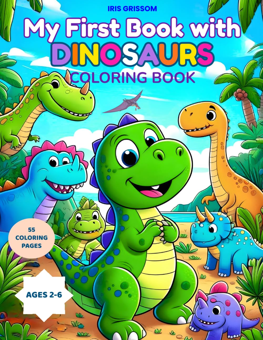 My First Book With Dinosaurs: Coloring Book