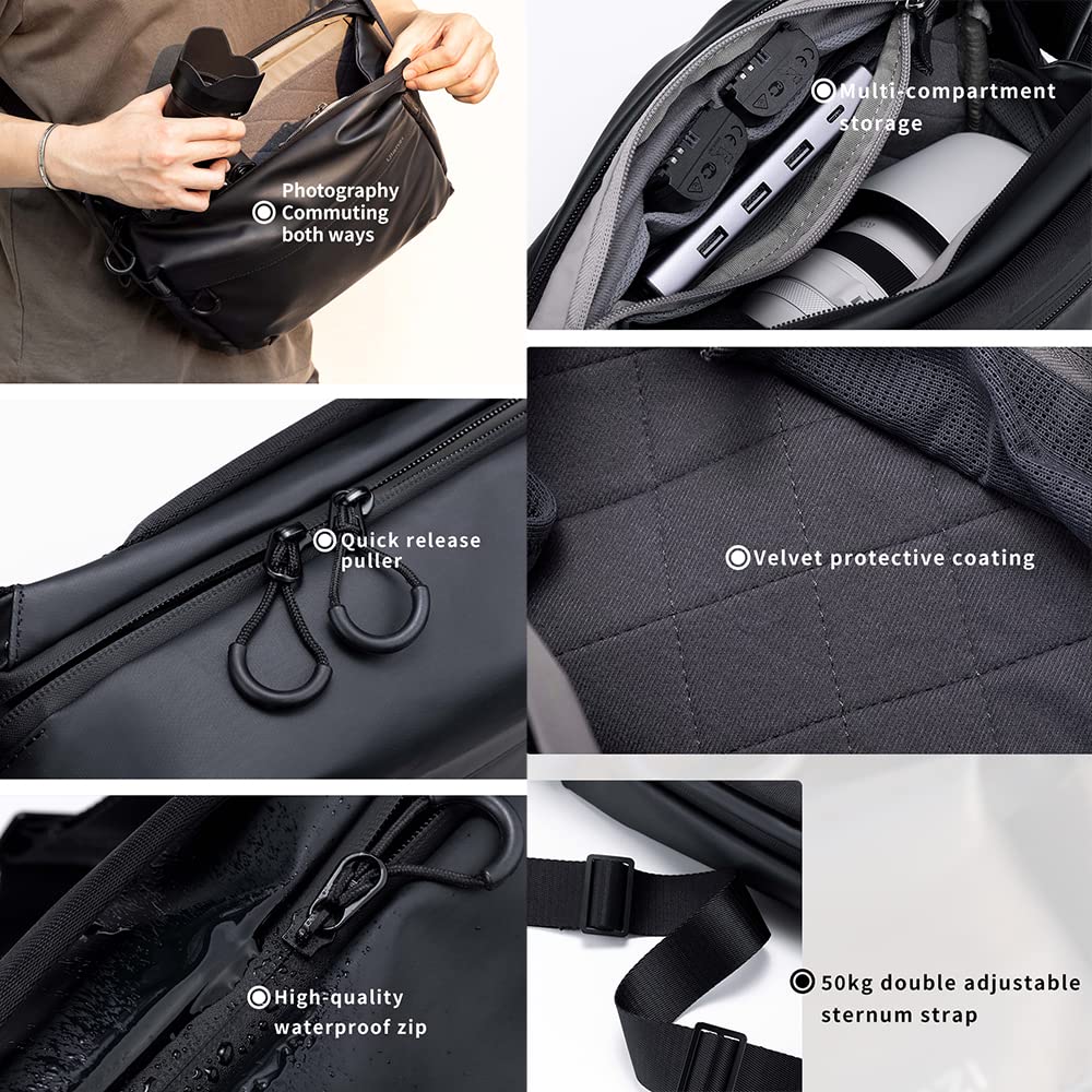 Amazon | Ulanzi カメラバッグ ショルダーバッグ スリングバッグ 防水