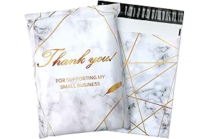 Poly Mailers 10x13 - 100 Pack, Marble Packaging Business Bags