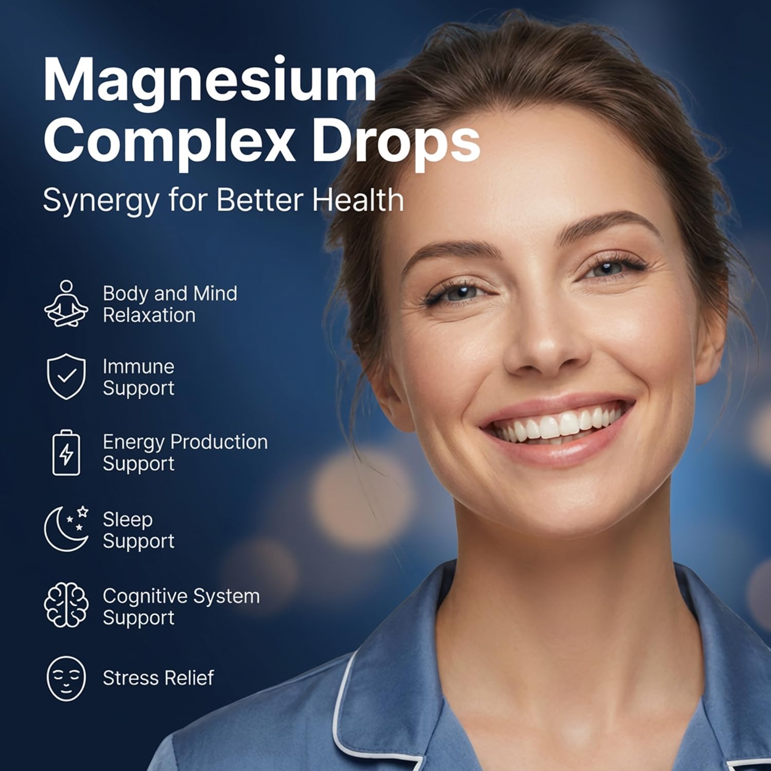 Liquid Magnesium Glycinate Drops for Women - Sublingual Sleep Support & Nighttime Calm with GABA, L-Theanine, Valerian & D3 B6 - High Absorption, Sugar-Free Berry, Vegan, 60ml — Amazon image 3