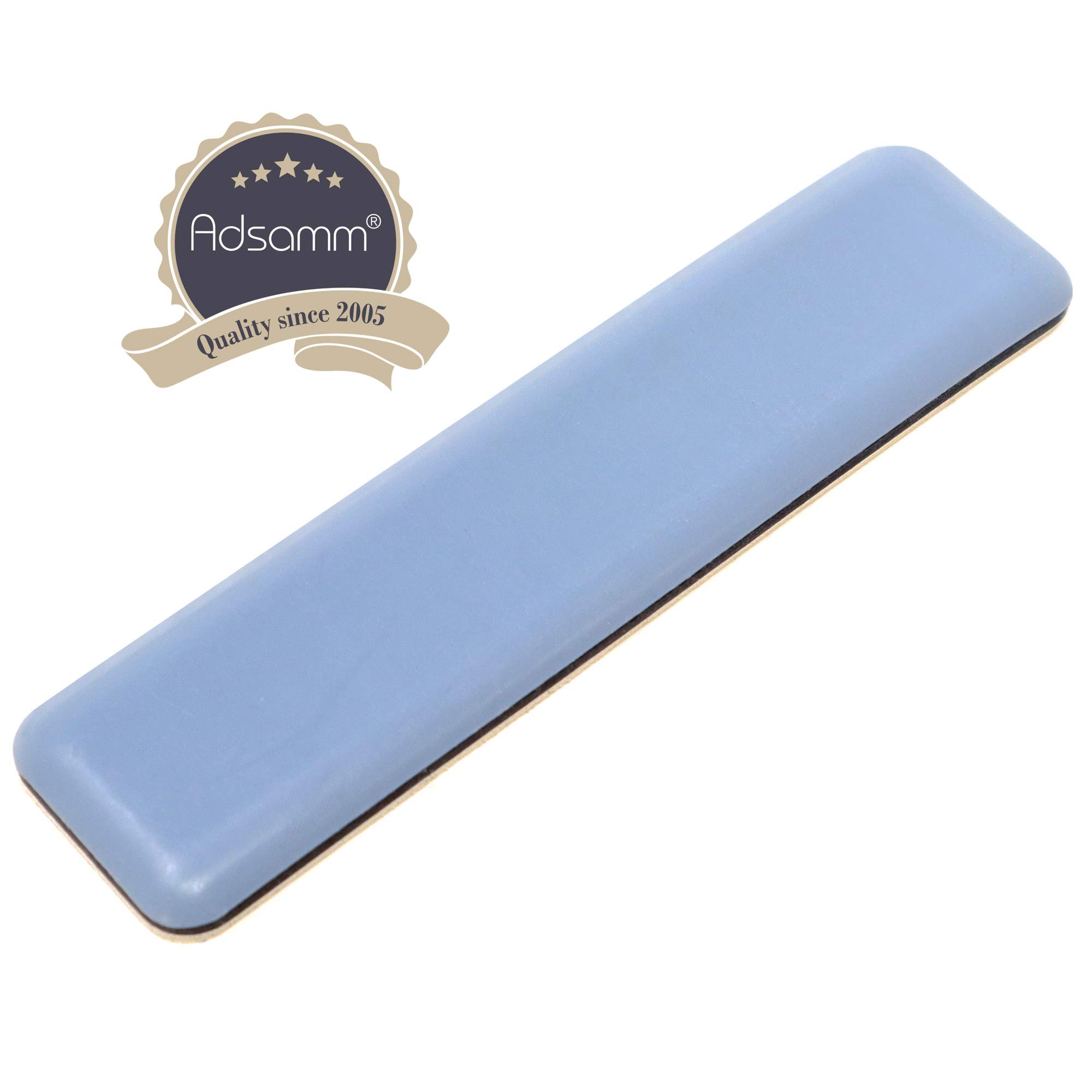 Adsamm PTFE-50-SA-GR-24100-16 PTFE-50-SA-GR-24100 16 x PTFE gliders 24x100 mm Grey-blue — view 2