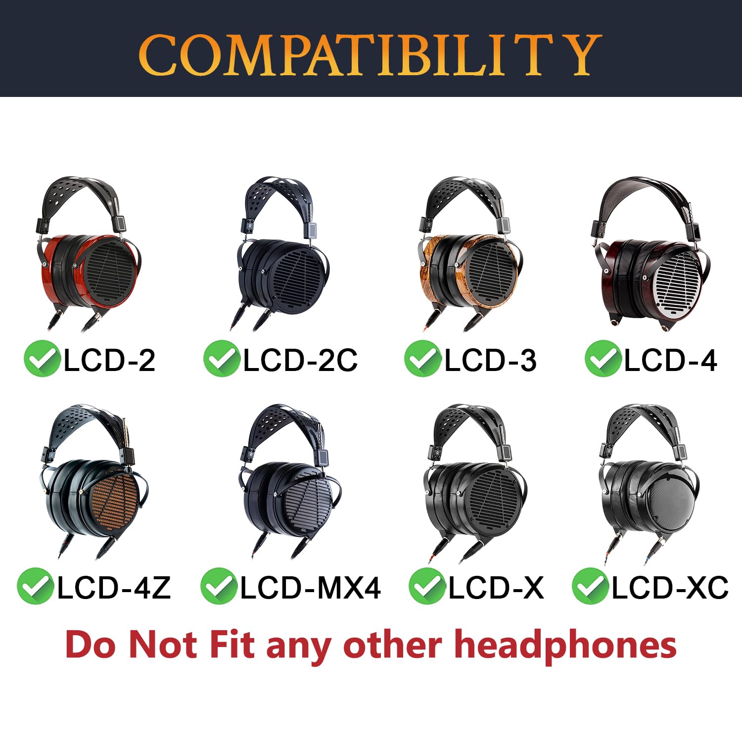 SOULWIT Cuscinetti Auricolari Ricambio per Audeze LCD-2, LCD-2C, LCD-3, LCD-4, LCD-4Z, LCD-MX4, LCD-X, LCD-XC Cuffie, Cuscini con Morbida Pelle Proteica e Schiuma di Memoria ad Alta Densità - Nero