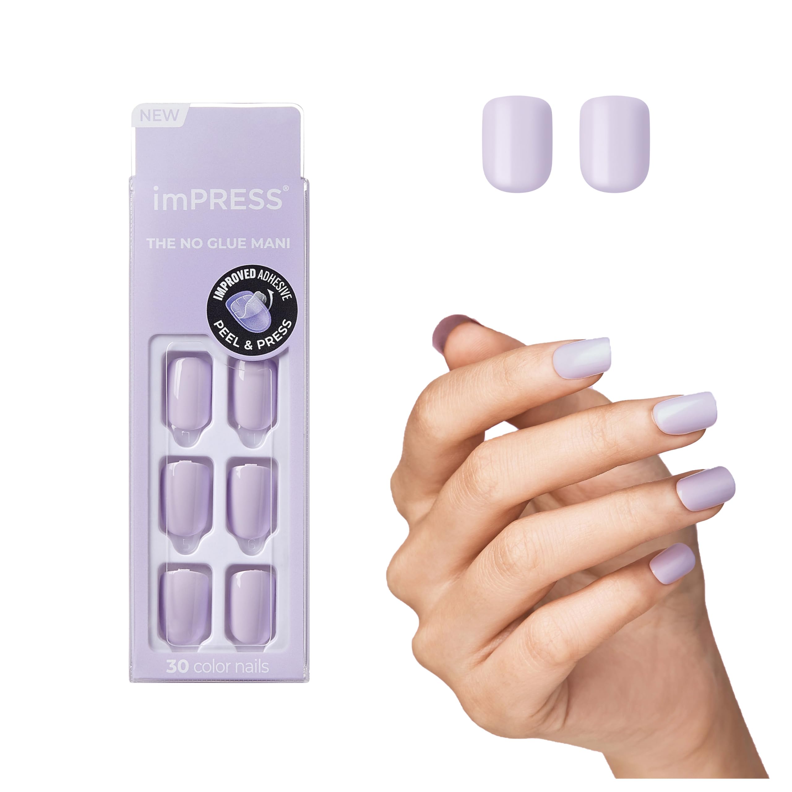 imPRESS Kiss Color - Picture Purplect, Variety Pack, purple, lavender