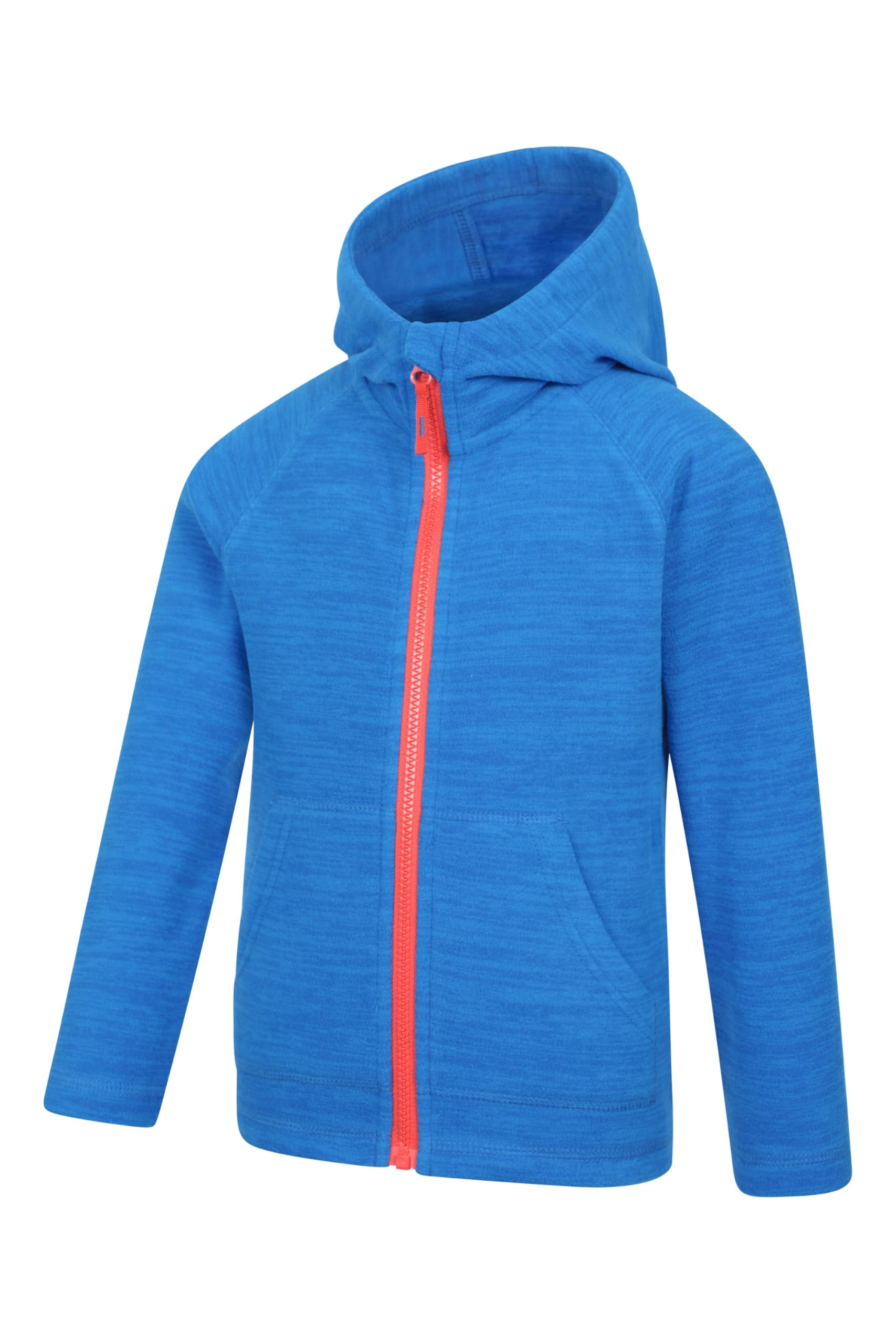 Mountain Warehouse Snowdonia II Sweat à capuche pour enfant - Haut en micropolaire avec poches avant, garçon et fille - Printemps été, l'extérieur