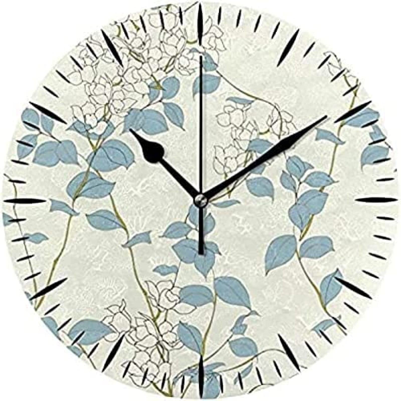 Wall Clock Tabletop Elegance Flower Pvc Foam Board Creative For Office&Home