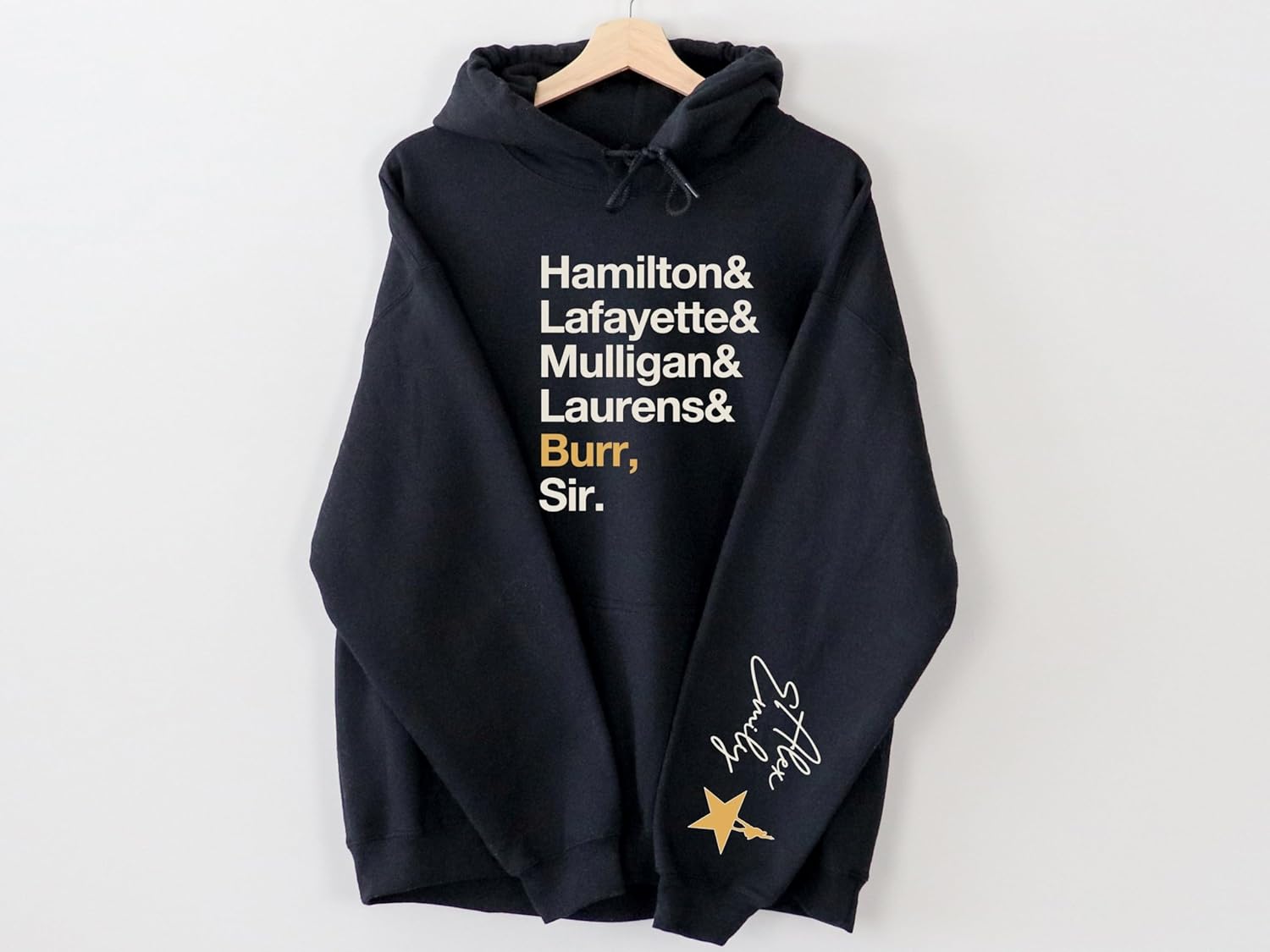 Musicals Hamilton Sweatshirt - Broadway Sweatshirt - Hamilton Drama Sweatshirt - Custom Name on Sleeve Hamilton Sweatshirt - Broadway Theatre Hoodie - Broadway Musical Merch - Image 2