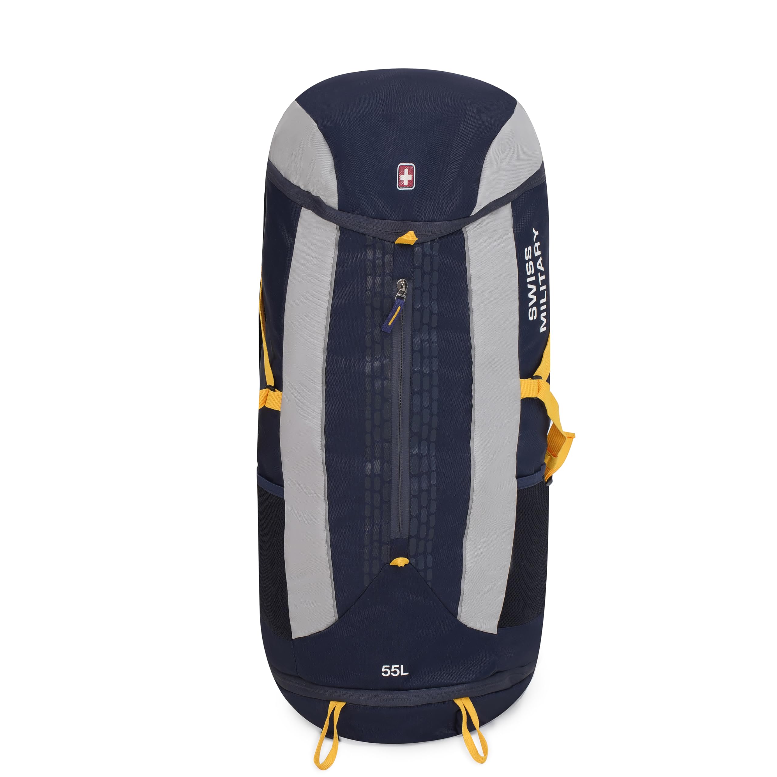 SWISS MILITARY WAVEPRIME 55L Rucksack – Navy Color, Large Travel Backpack with Durable Polyester Build, 75cm Height, Lightweight & Water-Resistant Hiking & Trekking Bag-picture-10