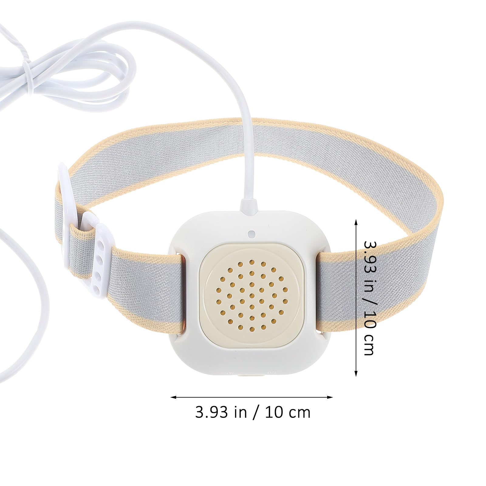 SECFOU Alarme D’énurésie Nocturne Vibration et Son, Capteur D’urine Ajustable Unisexe, Blanc, pour Bébés, Garçon et Filles et Adultes – Dispositif de Surveillance Pratique