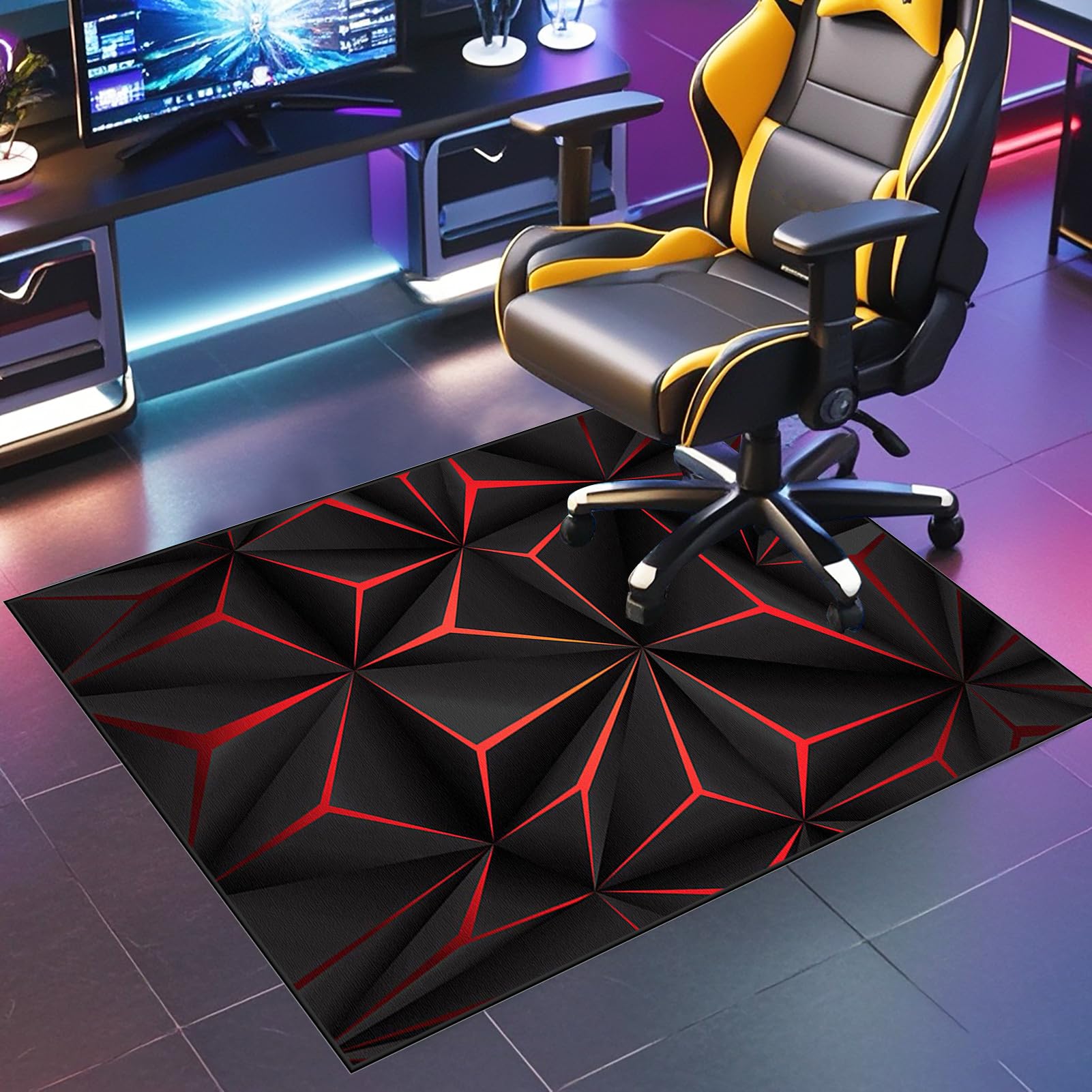 Office Chair Mat for Hardwood Floor | Heavy Duty Desk Chair Mat for Carpeted Floors | Non-slip Carpet Protector Chair Mat 120 x 150 cm | Floor Protectors for Chairs Gaming Chair Mat Floor Protectors