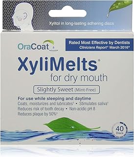 Orahealth XyliMelts Mint-Free Discs - 40 discs, Pack of 2