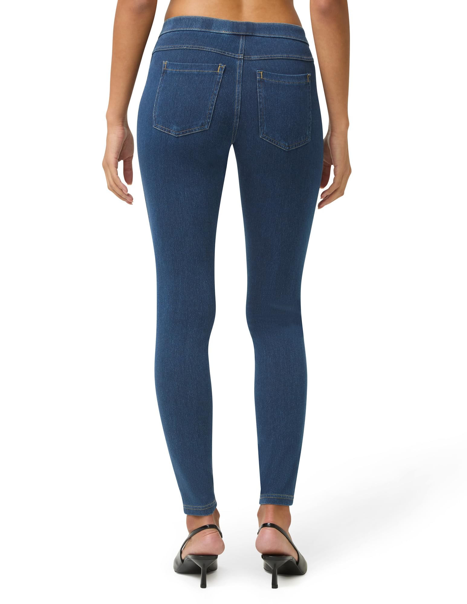 No Nonsense Women’s Classic Denim Leggings, Jeggings for Women with Real Back Pockets, High Waisted Stretch Jeans