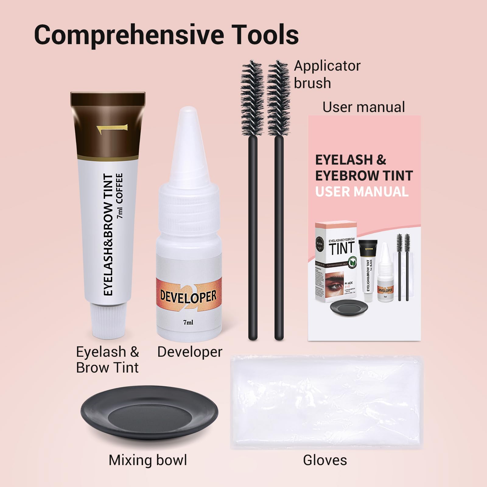 Amazon.com : Lash Color Kit, 2 in 1 Professional Lash & Brow Color