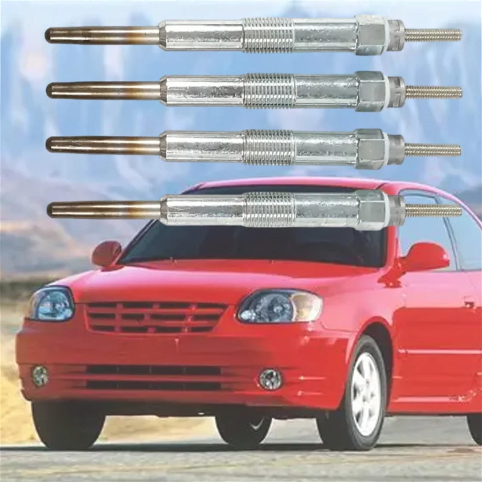 Bujía precalentamiento Compatible con Kia Para Carens II Para Cerato Sedan 2004 2005 2006 2007 2008 2009 2010 2011 bujía incandescente auxiliar 3671027000