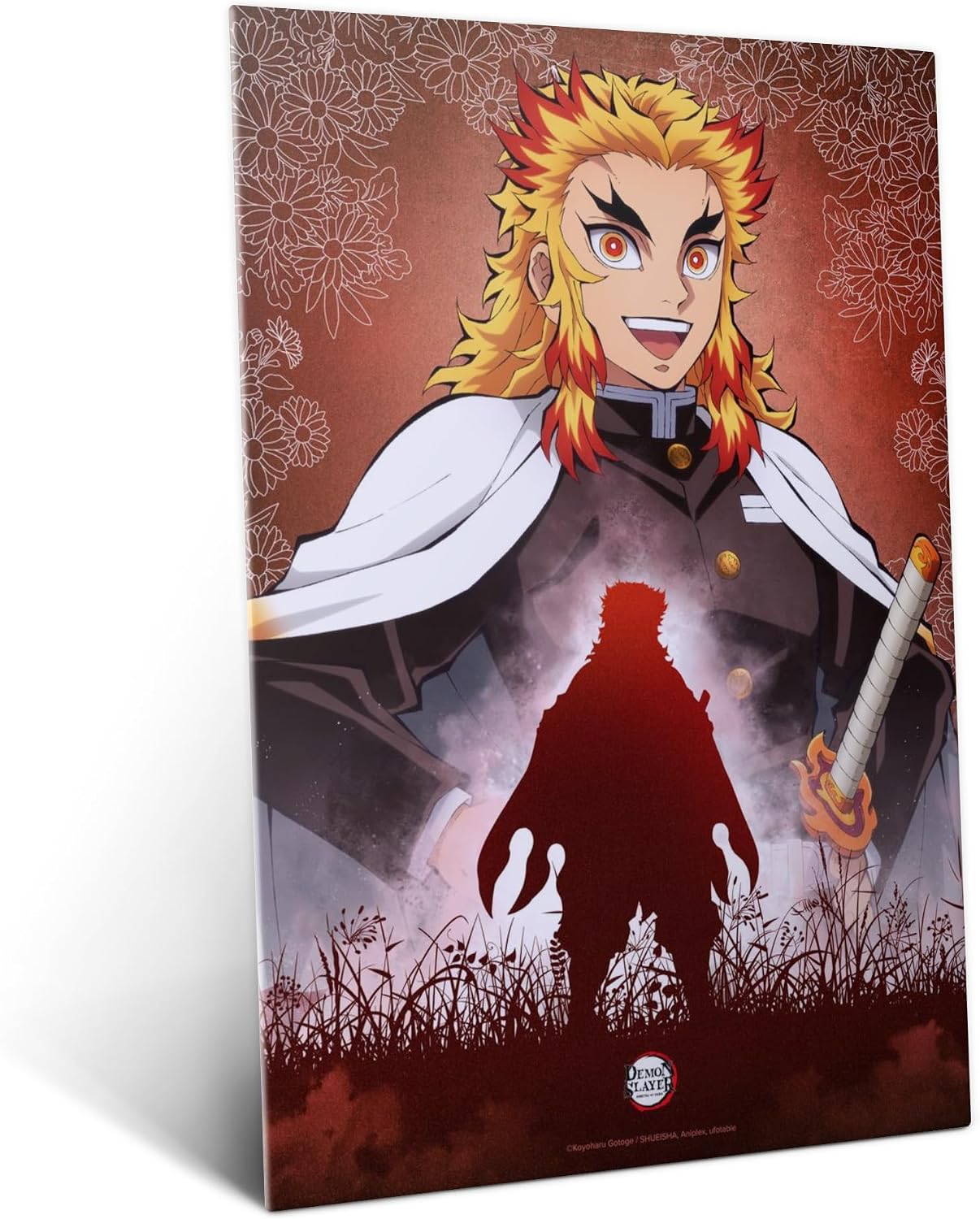 Displate Metal Poster Demon Slayer Kyojuro Rengoku Flame Hashira M