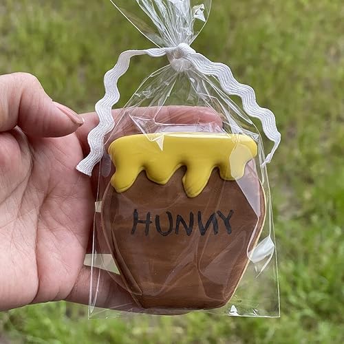 Miniatura 8 de Juego de cortadores de galletas de abeja, 3 pulgadas, 7 piezas, moldes de acero inoxidable para colmena, flor, panal y miel para decoración de