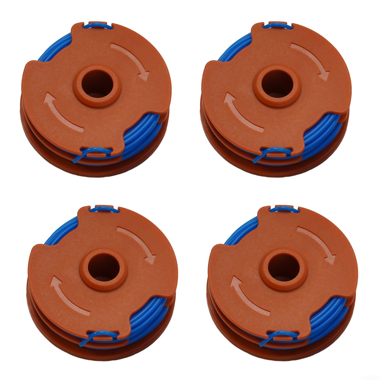 Grass Trimmer Spool& Lines, Replacement Spools Lines for Mac-Allister MGT35025/MGT45028/MGT60030 Models(4 Pack)