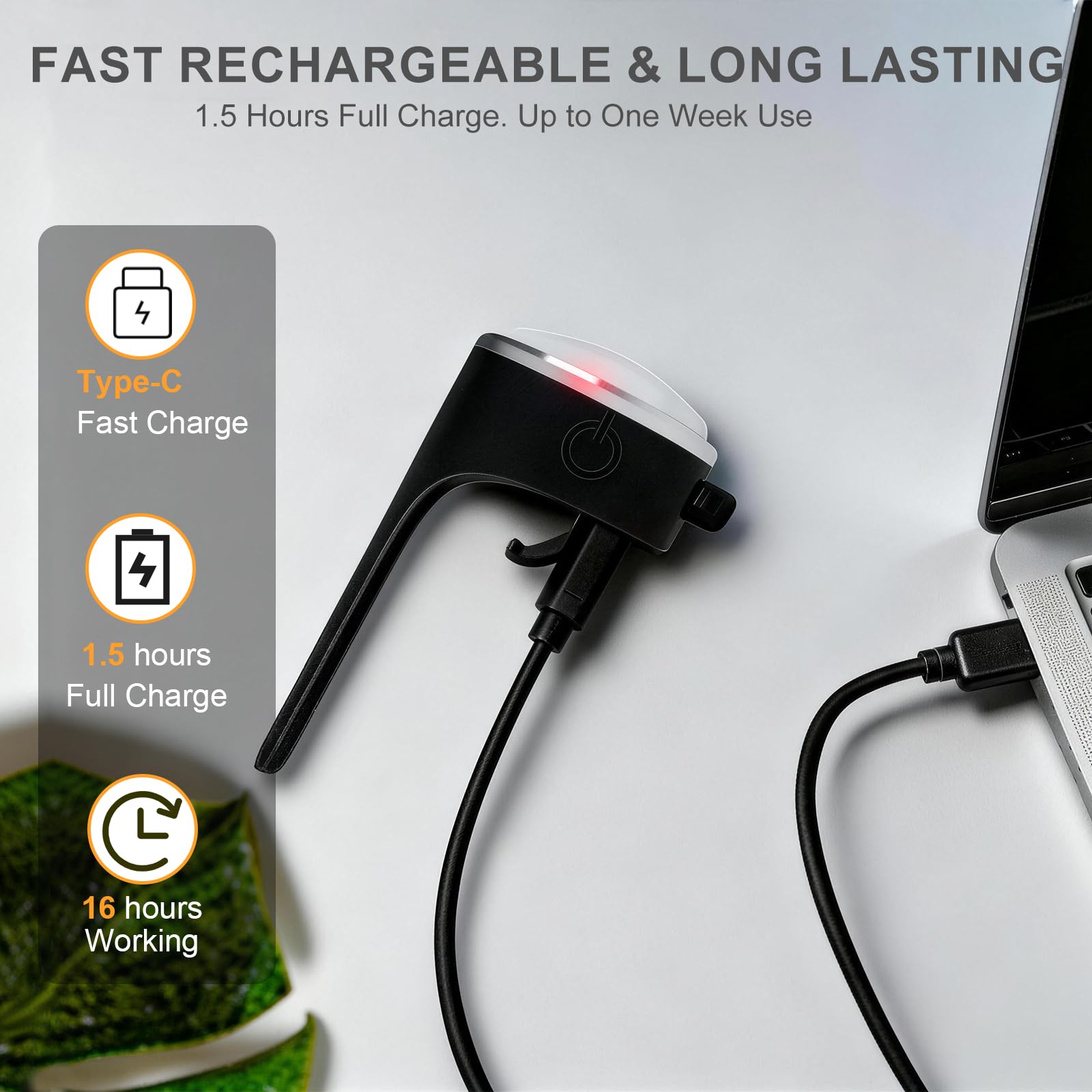 Confezione da 2 luci per collare per cani, ricaricabili USB-C, con clip, impermeabili, con cinturino in silicone regolabile, per passeggiate notturne, campeggio (RGB 7 colori)