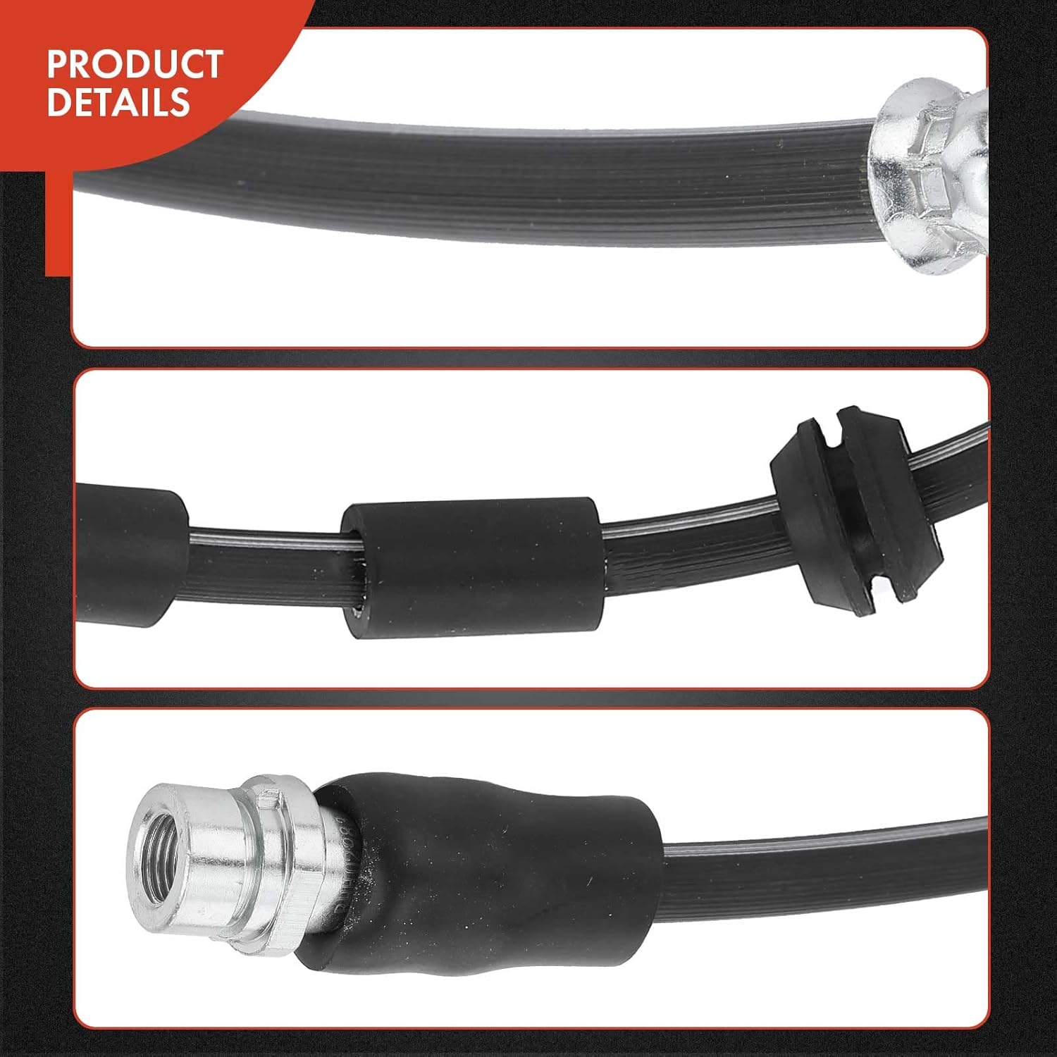 A-Premium Front Passenger Brake Hydraulic Hose Compatible with Select Toyota and Pontiac Models - Corolla 2009-2019, Matrix 2009-2014, Vibe 2009-2010