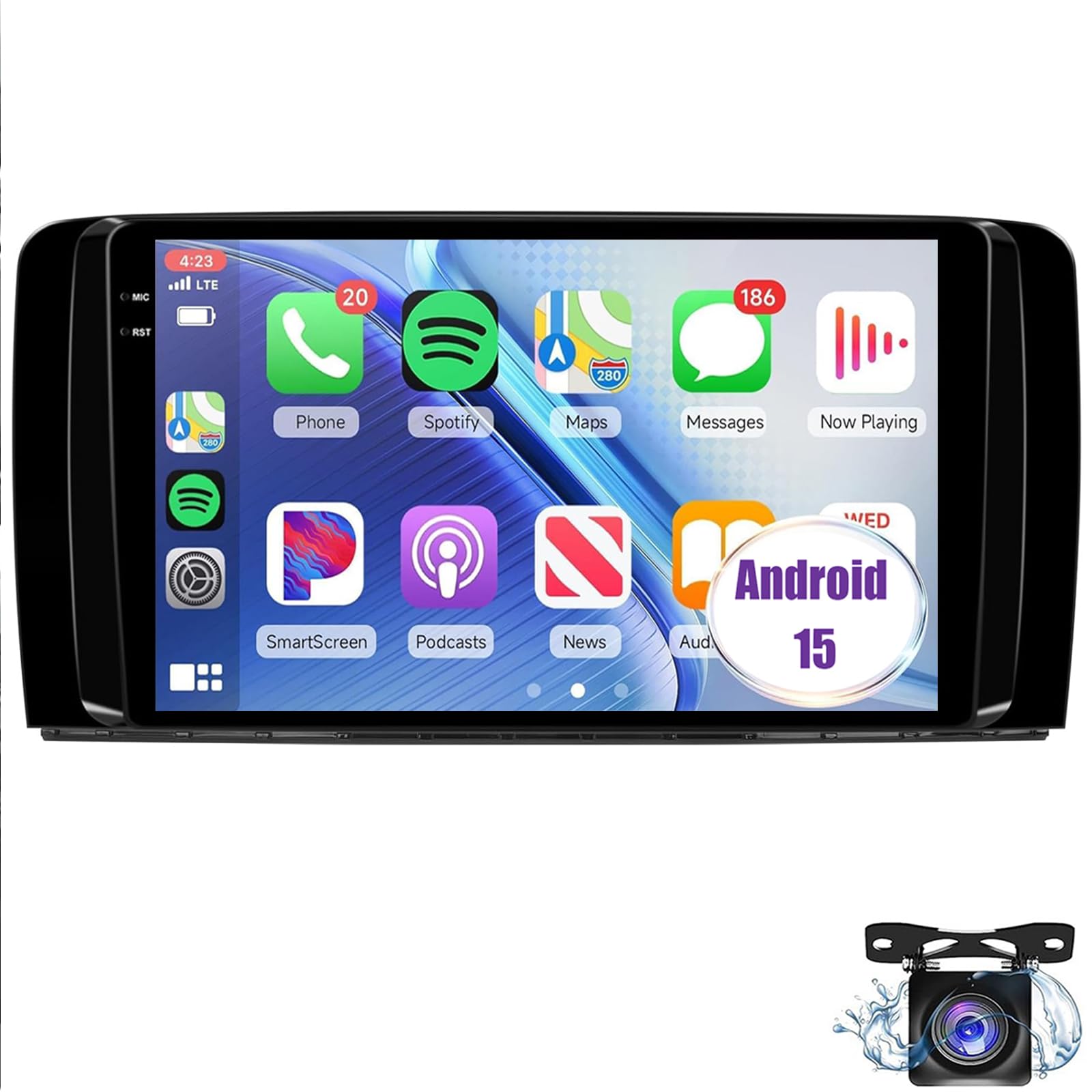 Android 15 Car Radio For R Class W251 R280 R300 R320 R350 R63 2005-2017 9"