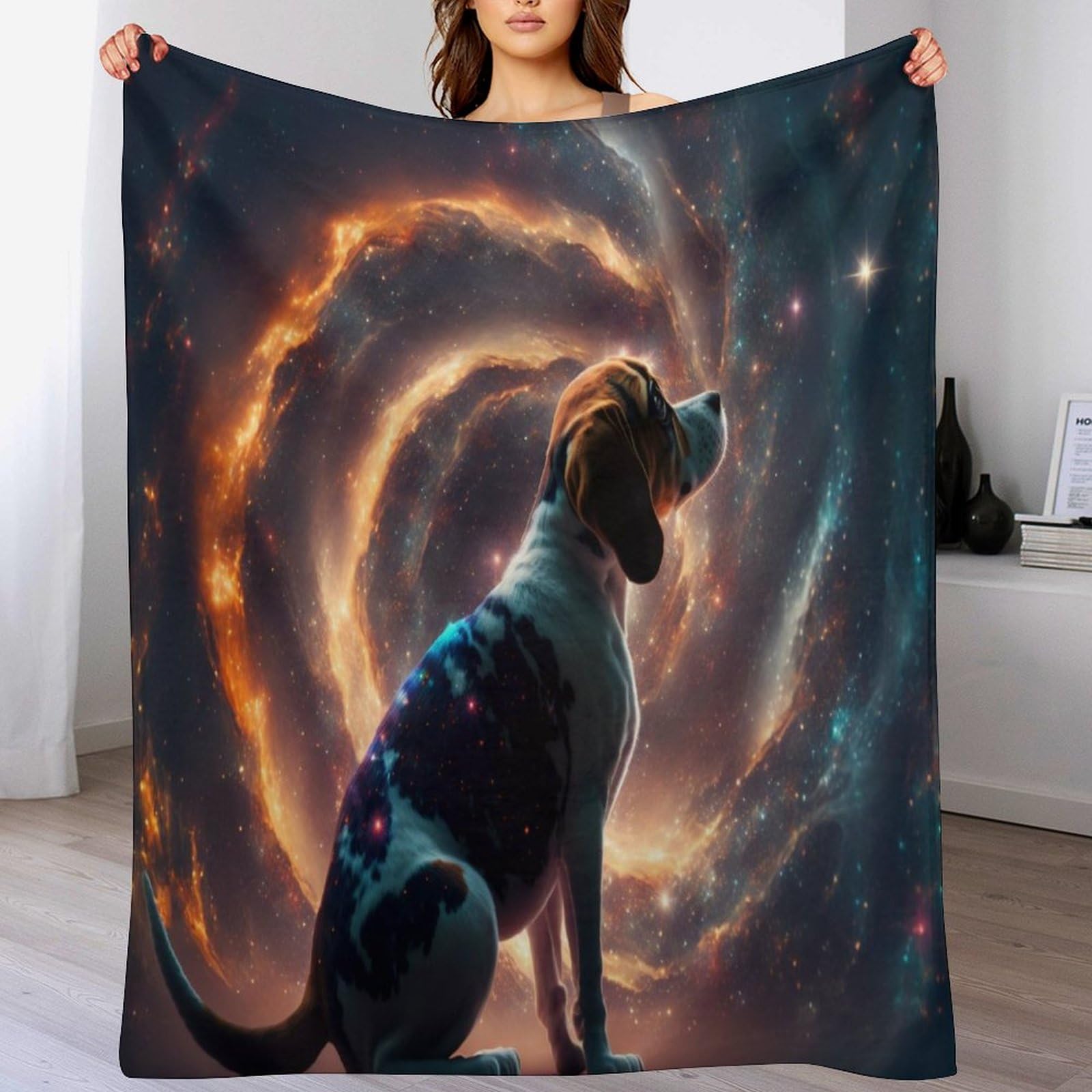 Couverture chien douce et plaid canape flannel polaire 140x180cm