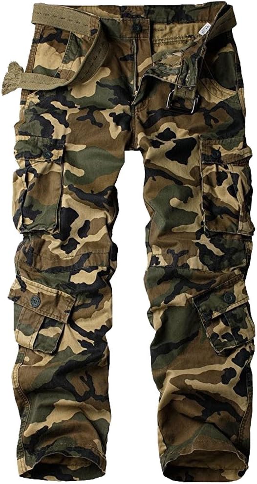 Alfiudad Womens Cargo Pants with Pockets, Women's Casual Military Army Hiking Combat Tactical Work Pants Trousers