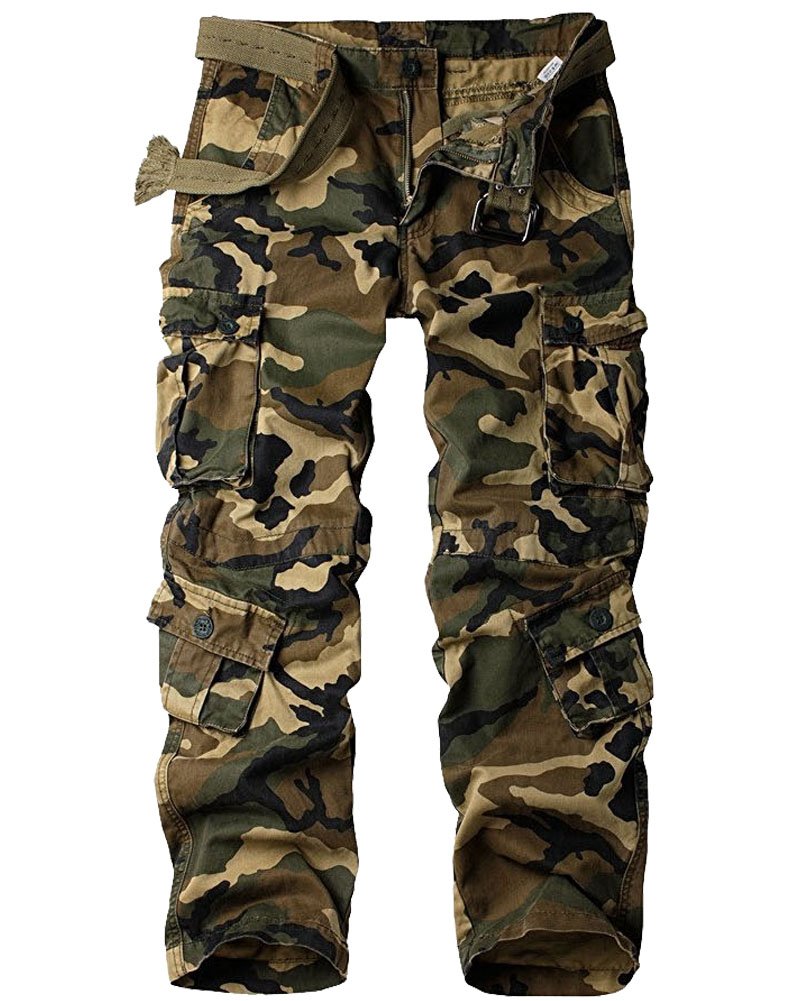 Jessie Kidden Damen Combat Cargo Hose Camo Camouflage Army Military Tactical Arbeitshose