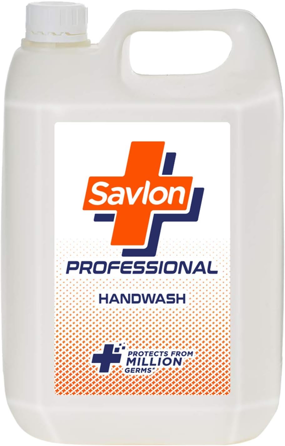 Savlon Professional Germ Protection Liquid Handwash, 4.8L Handwash Refill, 99.9% Germ Protection, Paraben Free, Dermatologically Tested, Suitable for all Skin Types