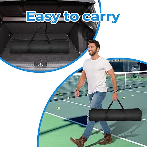 Miniatura 6 de Juego de pickleball con red y paletas, juego de 4 jugadores, paletas de madera multicolor, red portátil de 22 pies, 4 bolas, juego de 4 paletas de