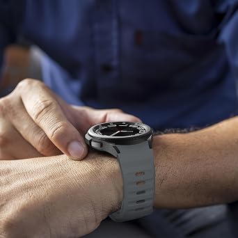 Soft and Comfortable Rugged 20mm Silicone Cord for Teknoft Samsung Galaxy Watch 7/6/5/4/FE Series (40mm/44mm), Watch 6/4 Classic (47mm/43mm/42mm) and Samsung Watch 5 Pro (45mm)