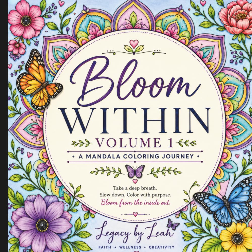 Bloom Within: A Mandala Coloring Journey Volume 1