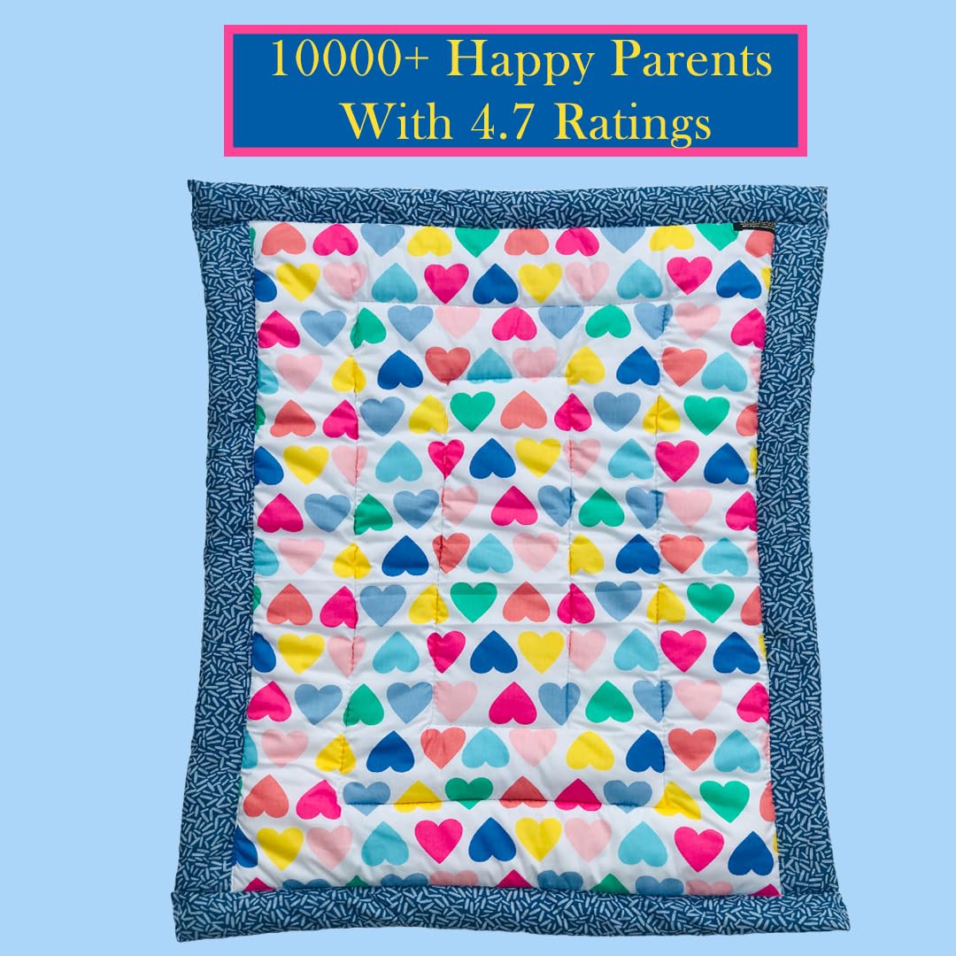 RURIBOSY ||Bedding Mattress for Cotton, Baby Sleeping Bed Set Godari Baby Cradle Bed |Sleeping Mat |Mult Colour and Design, Cushioned Bed | Age(0-1yr)-All (Style:-10) - Image 3 thumbnail