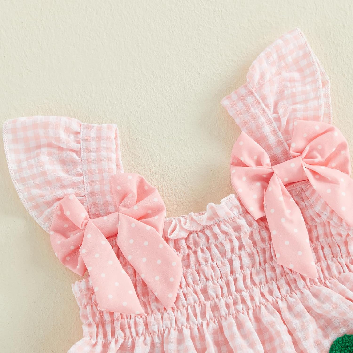 Baby Girl Summer Clothes Toddler Cute Cherry Outfits Bow Plaid Sleeveless Vest Tops Dress Shorts Set 2Pcs